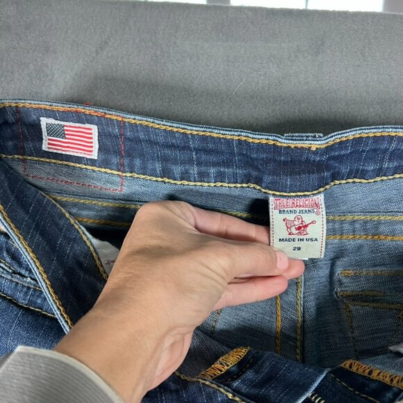 True Religion Becky Bootcut Flap Pockets Jeans Made in USA size 27 - Picture 5 of 10